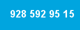 928 592 95 15 928 592 95 15
